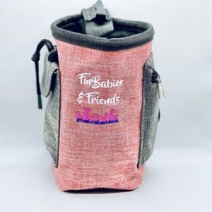 Positive reinforcement dog trainer, Kristie Halverson, at FurBabies & Friends provides a FREE training treat bag to all clients to assist in training.