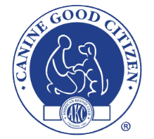 AKC's Canine Good Citizen CGC logo.
