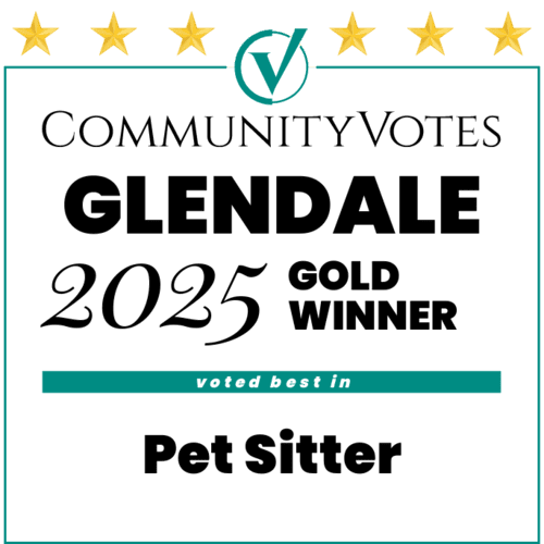 Furbabies & Friends 2025 Glendale Community Votes Gold Winner for Pet Sitters in Glendale, AZ.